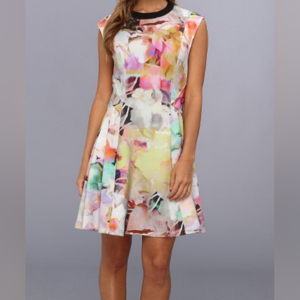 Ted Baker - Jeneyy Electric Day Dream Dress - Ted Size 3 (US Size 8)